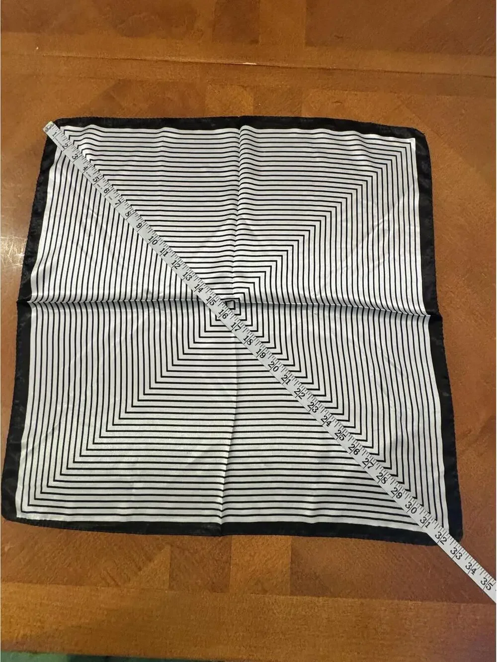 Black and White Geometric Square Scarf 244